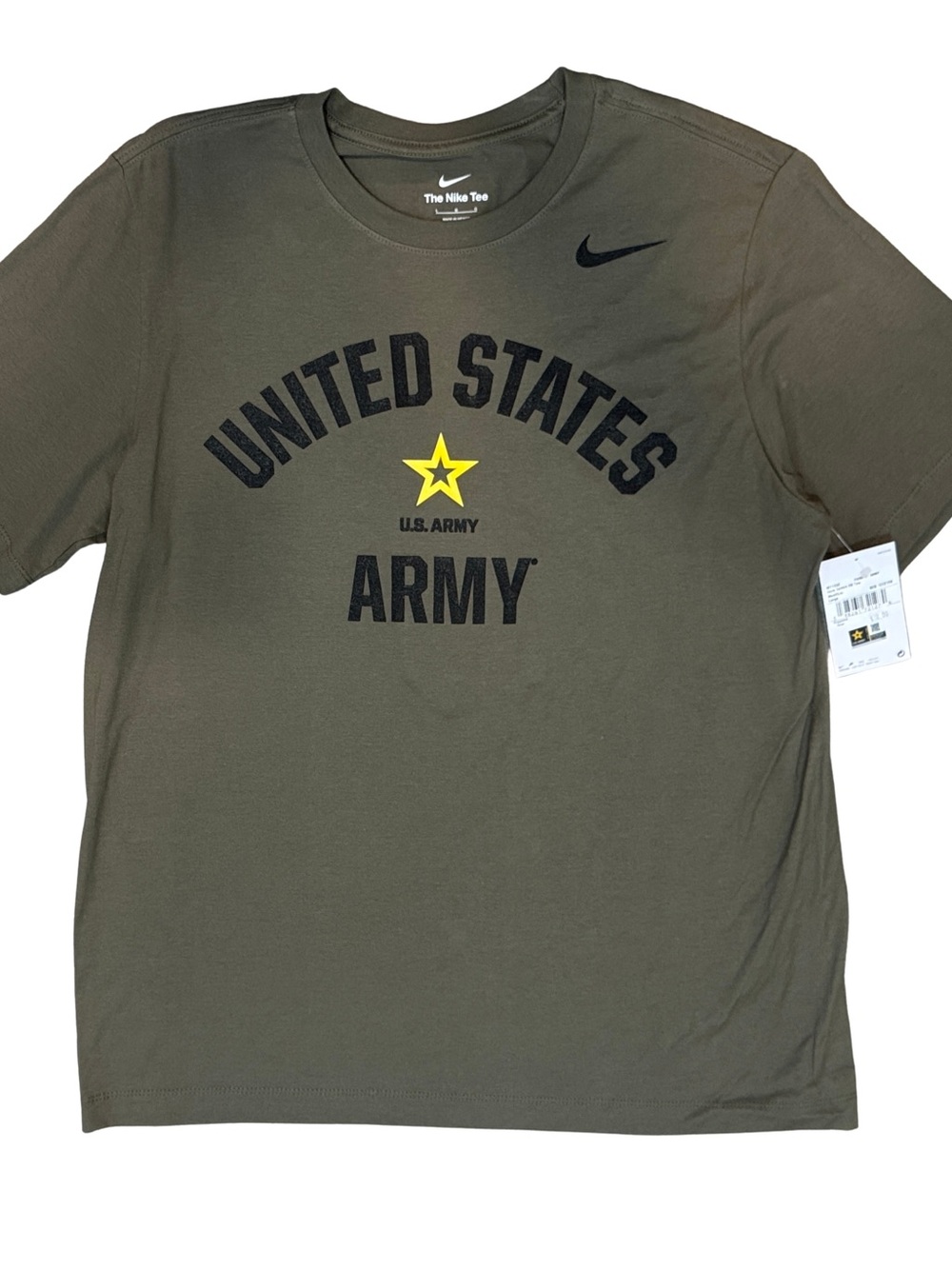 Nike Olive Green United States Army Graphic Short Sleeve Tee